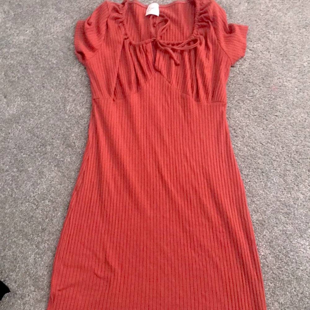 Pink striped dress